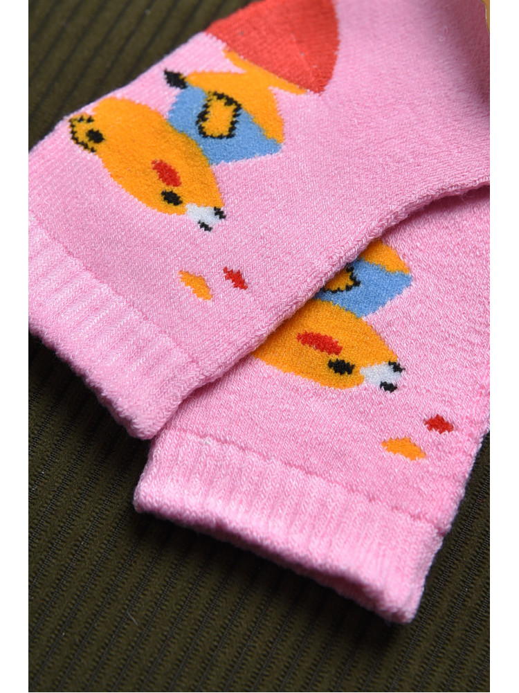 Носки детские махровые для девочки розового цвета D599 167842C