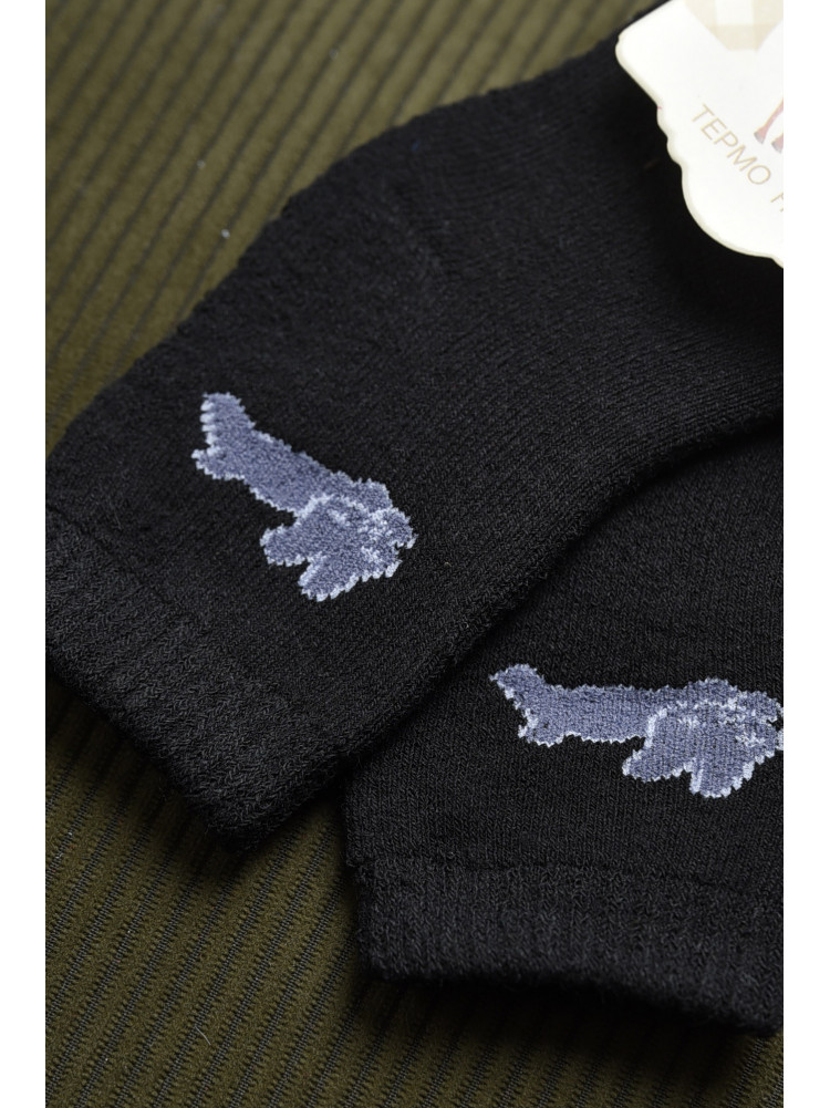 Носки детские махровые черного цвета 597 167851C