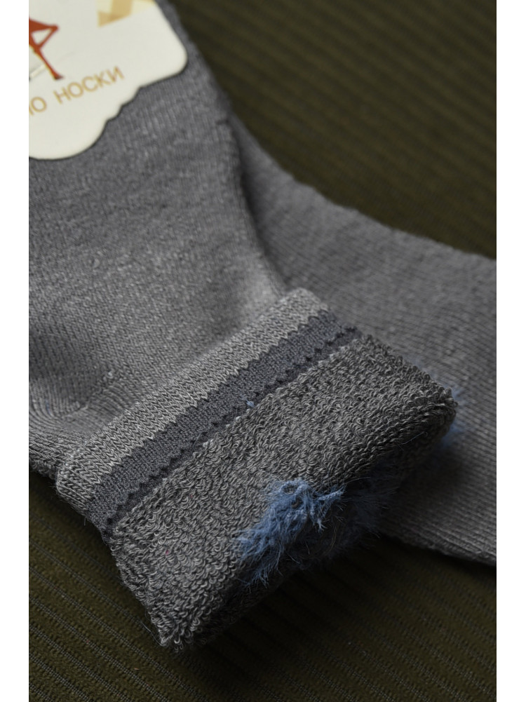 Шкарпетки дитячі махрові сірого кольору 597 167857C