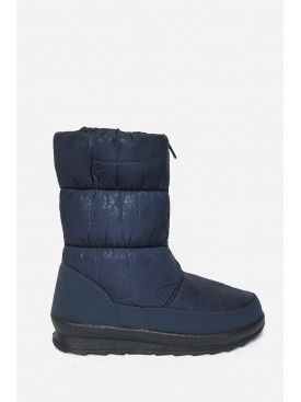 Дутики женские на овчине темно-синего цвета 110 167905C Дутики женские на овчине темно-синего цвета 110 167905C