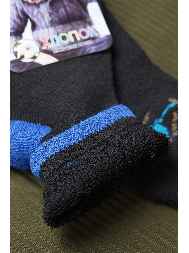 Носки детские махровые для мальчика черного цвета 501 167960C