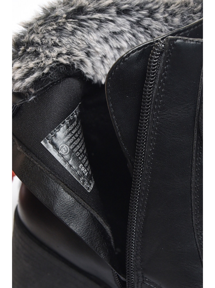 Ботинки женские демисезонные черного цвета 1263 167968C