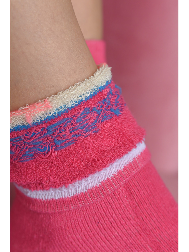 Шкарпетки махрові жіночі рожевого кольору розмір 37-42 701 167994C