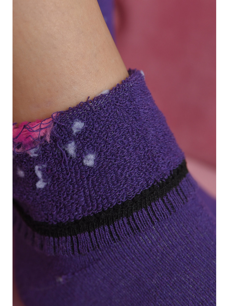 Шкарпетки махрові жіночі фіолетового кольору розмір 37-42 778 168021C