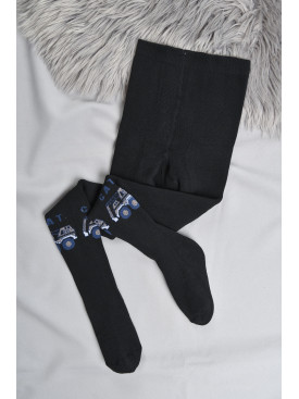 Колготы детские махровые мальчик черного цвета маломерят Т-67 168088C Колготы детские махровые мальчик черного цвета маломерят Т-67 168088C