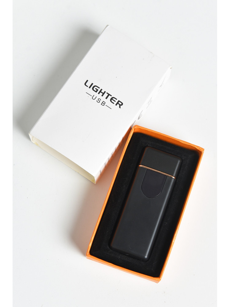 Зажигалка USB Supretto с дисплеем ветрозащитная черная 168099C