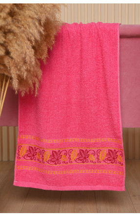Рушник для обличчя махровий рожевого кольору 113397 168174C