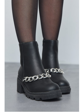 Черевики жіночі демісезонні чорного кольору 168408C Черевики жіночі демісезонні чорного кольору 168408C