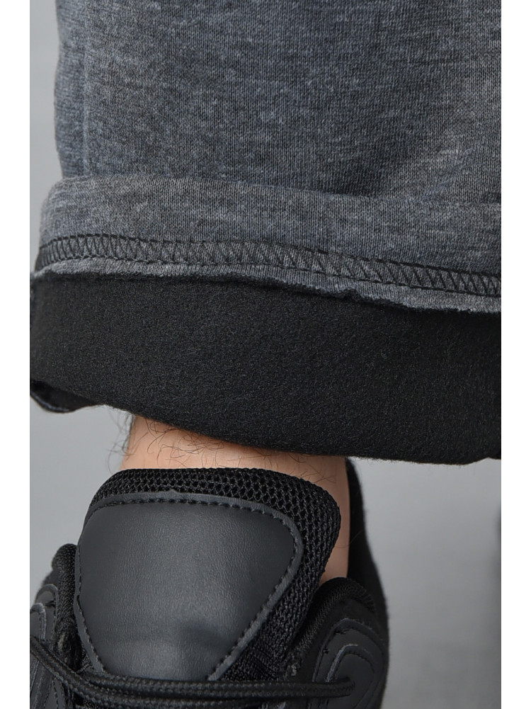 Спортивные штаны мужские на флисе серого цвета RK752 168441C