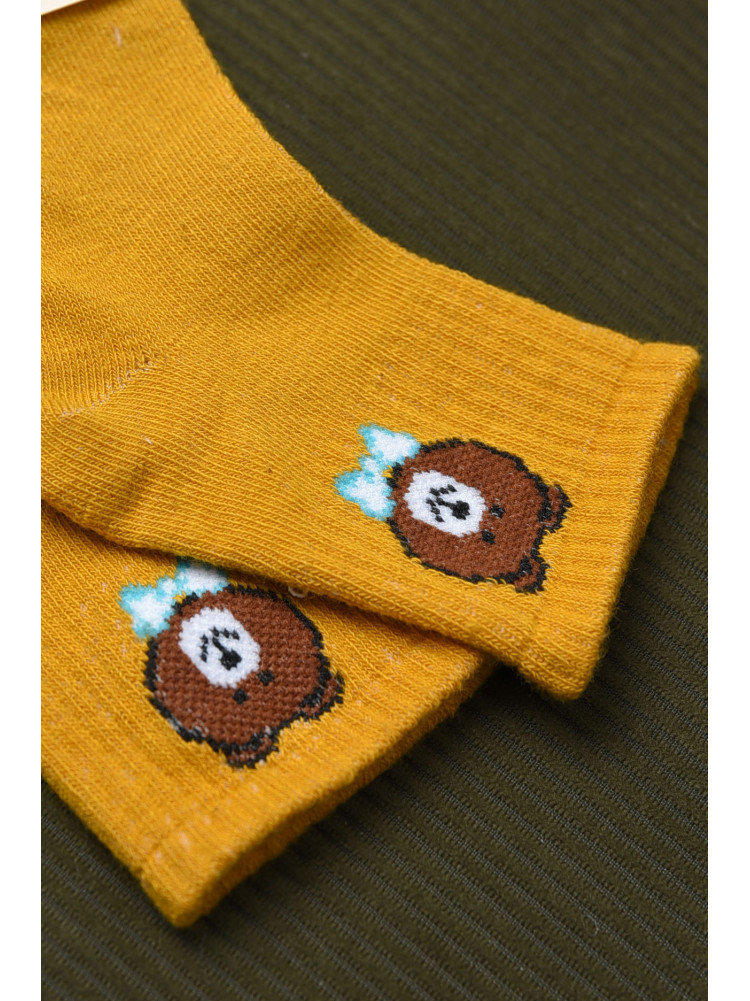 Шкарпетки дитячі жовтого кольору 011-2 168571C