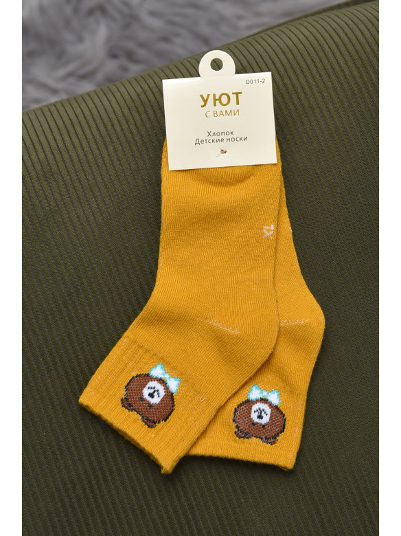 Шкарпетки дитячі жовтого кольору 011-2 168580C