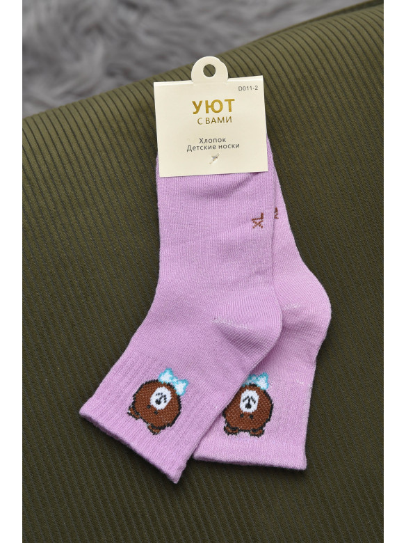 Шкарпетки дитячі бузкового кольору 011-2 168582C