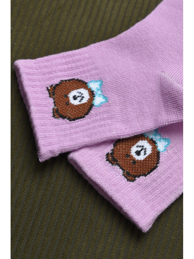 Шкарпетки дитячі бузкового кольору 011-2 168582C