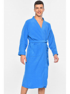 Халат чоловічий махровий синього кольору 7001 168596C Халат чоловічий махровий синього кольору 7001 168596C