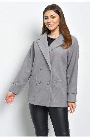 Пальто жіноче кашемірове сірого кольору 528 168684C