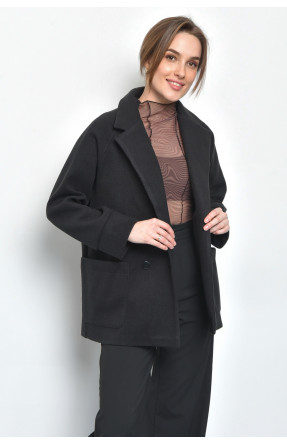 Пальто жіноче кашемірове чорного кольору 528 168691C