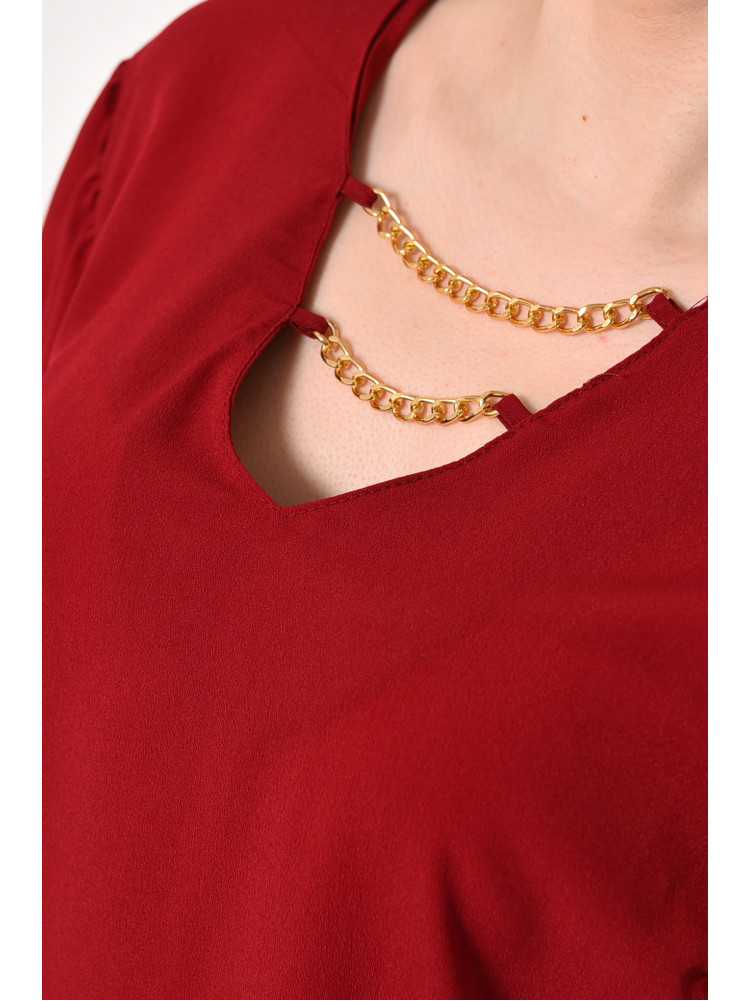 Блузка жіноча бордового кольору 2072 168832C