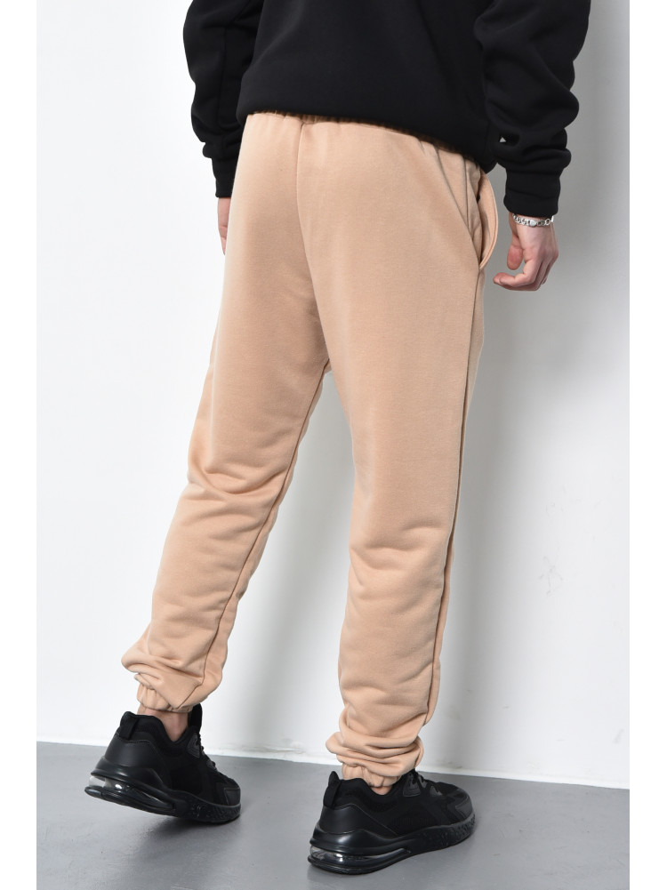 Спортивные штаны мужские темно-бежевого цвета 128 168964C