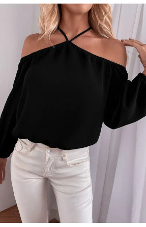 Блузка жіноча чорного кольору 169029C