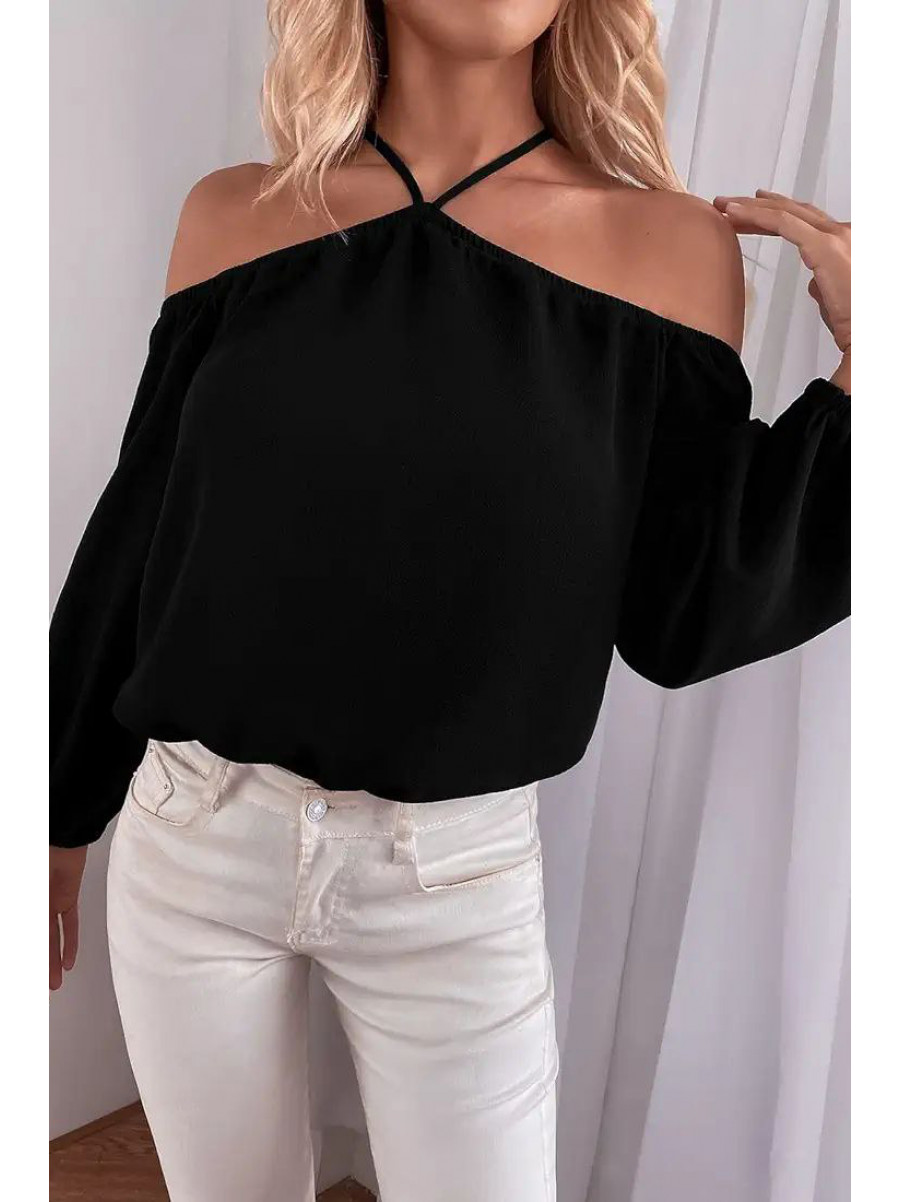 Блузка жіноча чорного кольору 169029C