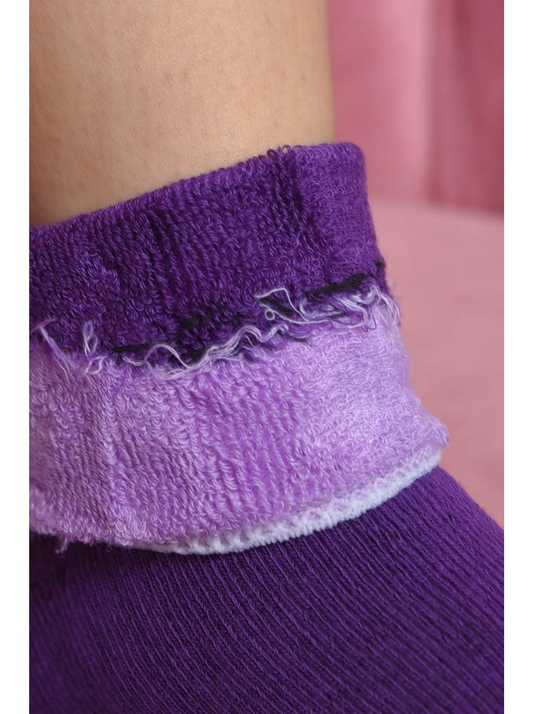 Носки махровые женские медицинские без резинки фиолетового цвета размер 36-41 6201 169090C