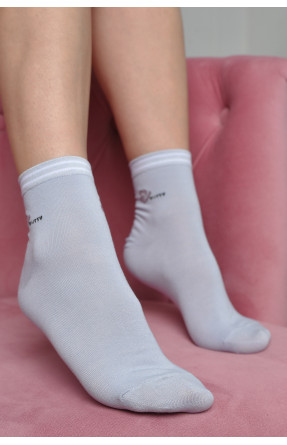Шкарпетки жіночі стрейч блакитного кольору розмір 36-41 169184C