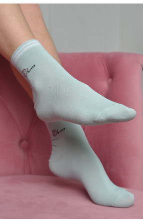 Шкарпетки жіночі стрейч м`ятного кольору розмір 36-41 169187C