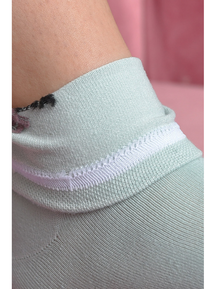 Носки женские стрейч мятного цвета размер 36-41 169187C