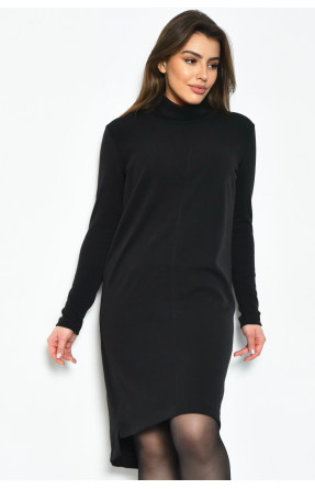 Женское  базовое платье-гольф черного цвета 499 169213C