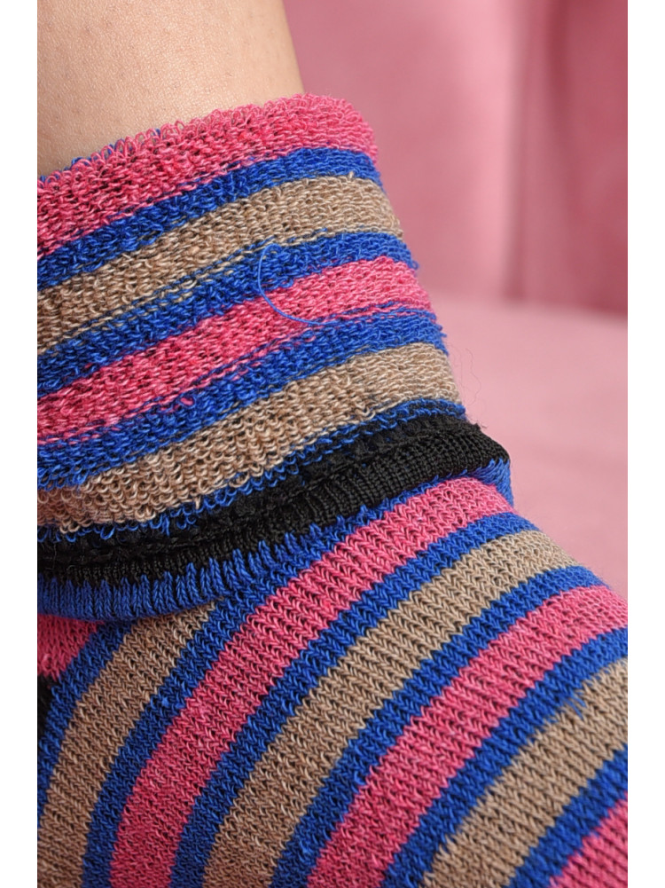 Шкарпетки махрові жіночі в смужку розмір 23-25(36-39) 169244C