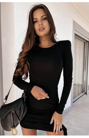 Коктельна жіноча сукня  чорного кольору 819 (219) 169301C