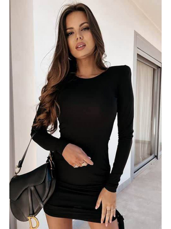 Коктельна жіноча сукня  чорного кольору 819 (219) 169301C