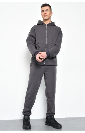 Спортивний костюм чоловічий на флісі темно-сірого кольору 368 169303C