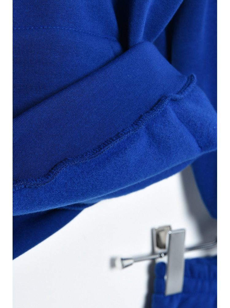 Спортивный костюм детский на флисе синего цвета 169351C
