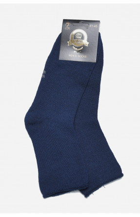 Носки мужские медицинские махра темно-синего цвета без резинки размер  41-45 169402C