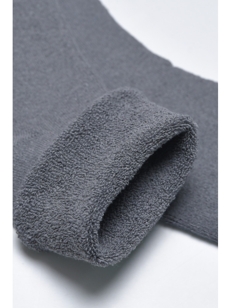 Носки мужские медицинские махра серого цвета без резинки размер  41-45 169419C