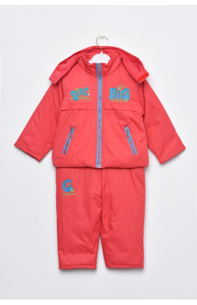 Куртка и полукомбинезон детский для девочки еврозима темно-розового цвета 8908 169479C