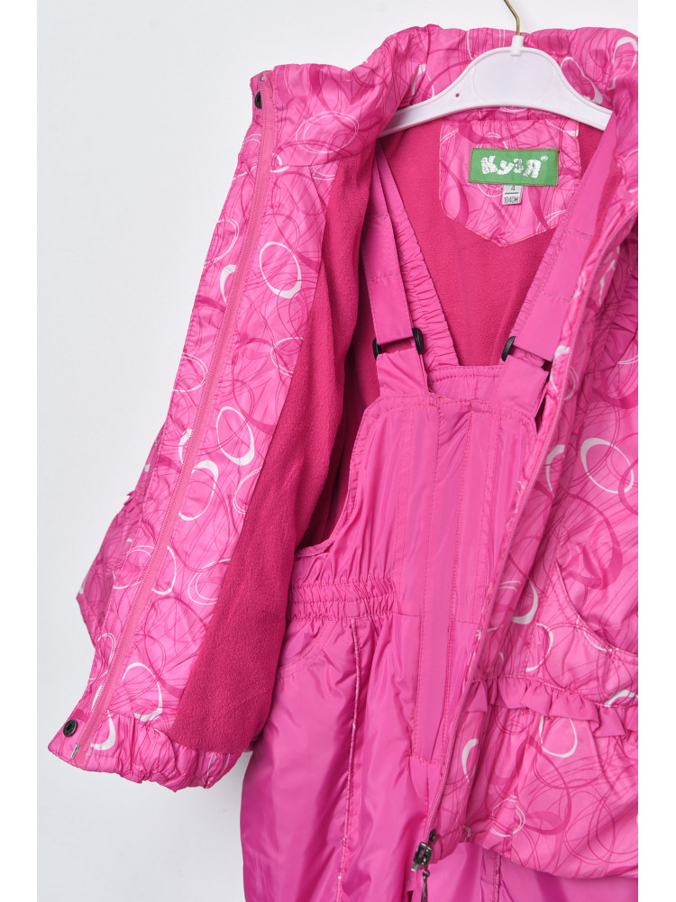 Куртка и полукомбинезон детский для девочки еврозима розового цвета 6670 169507C