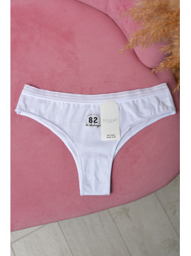 Трусы женские однотонные белого цвета 5902 169577C Трусы женские однотонные белого цвета 5902 169577C