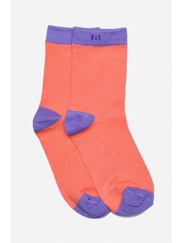 Носки подростковые для девочки кораллового цвета С51 169718C