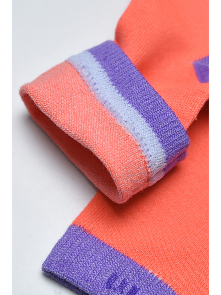 Шкарпетки підліткові для дівчинки коралового кольору С51 169718C