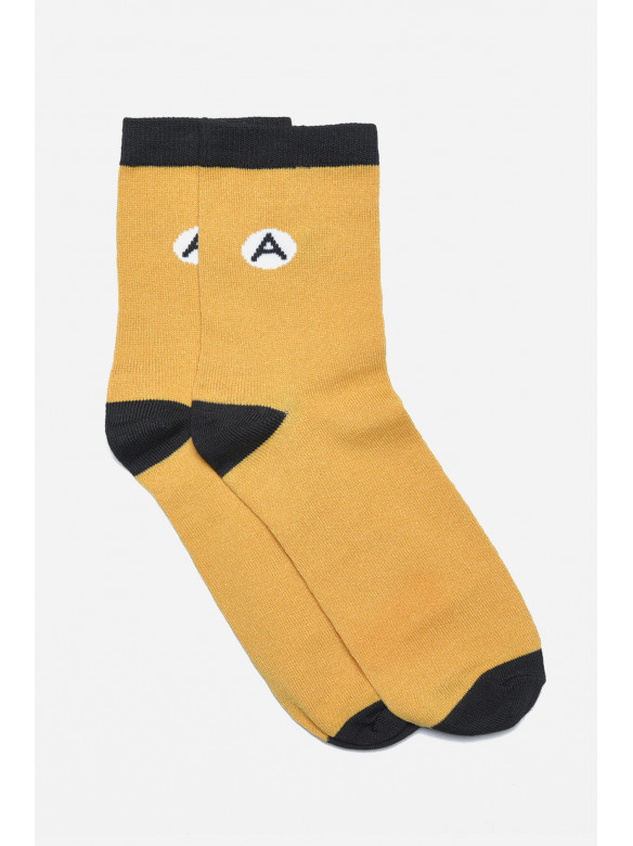 Шкарпетки підліткові гірчичного кольору С119 169781C