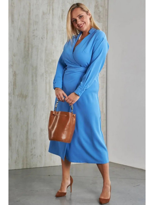 Женское вечернее платье синего цвета 3411 170046C