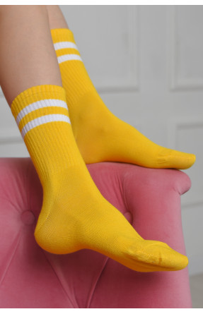 Носки женские высокие желтого цвета размер 36-40 170073C