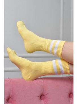 Носки женские высокие желтого цвета размер 36-40 170075C Носки женские высокие желтого цвета размер 36-40 170075C