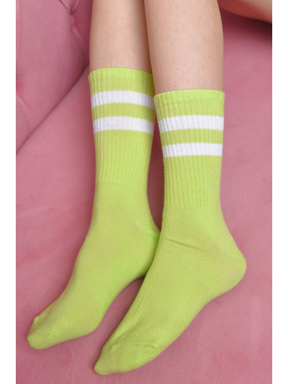 Шкарпетки жіночі високі салатового кольору розмір 36-40 170090C