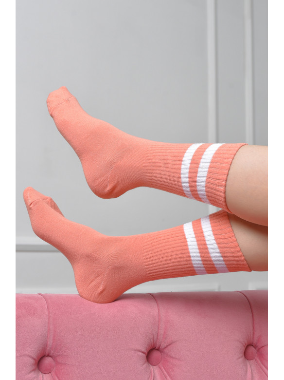 Шкарпетки жіночі високі рожевого кольору розмір 36-40 170095C