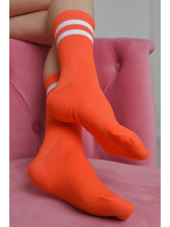 Шкарпетки жіночі високі коралового кольору розмір 36-40 170096C
