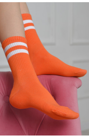 Носки женские высокие оранжевого цвета размер 36-40 170098C