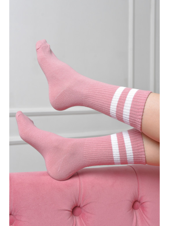 Шкарпетки жіночі високі пудрового кольору розмір 36-40 170123C